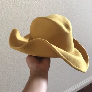 Mustard yellow urban outfitters hat